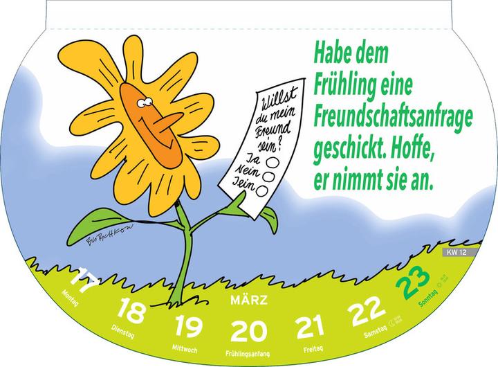 Immagine prodotto Heye Calendario illustrato Dumme Sprüche (21 x 29 cm, Copertina rigida, Tedesco)