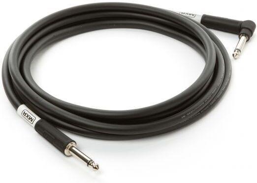 Actual product image Mxr Standard Instrument Cable with Right Angle Connector, 3m, Black (3 m)