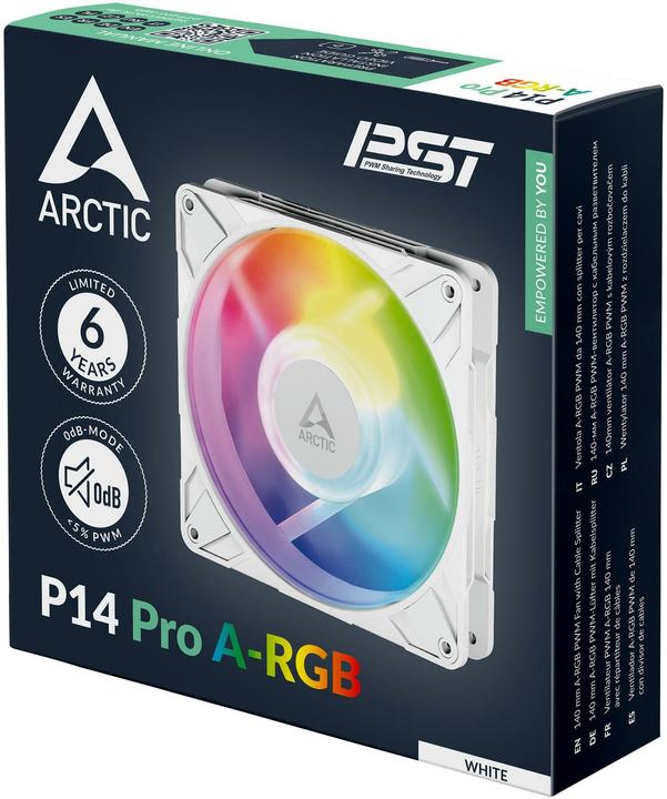 Produktbild Arctic Lüfter 140*140*27 P14 Pro A-RGB (White) (140 mm, 1 x)