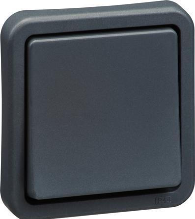 Actual product image LK OPUS® 74 afbryder korrespondance med 1 sløjfeklemme, antracitgrå