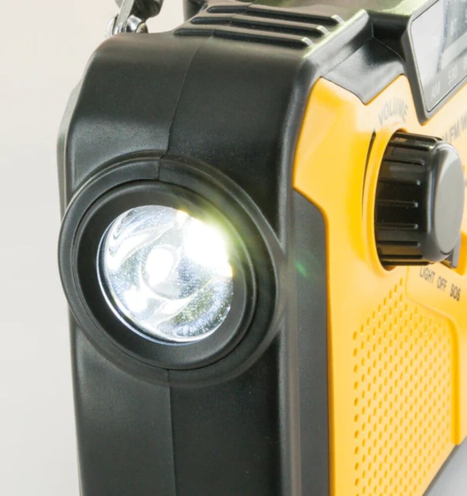 Actual product image Schwaiger Solar Crank Radio with LED Light (AM, FM)