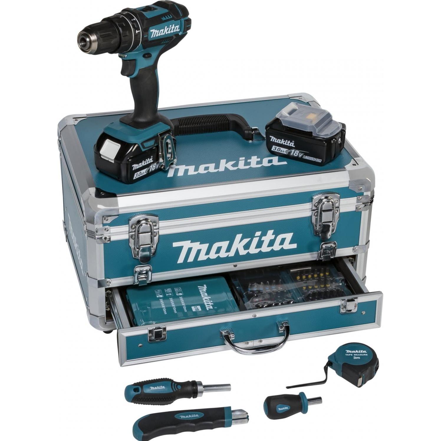 Makita, Trapano + Avvitatore a batteria, DHP482RFX9