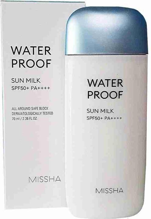 Immagine prodotto Missha Blocco sicuro tuttofare Latte solare impermeabile (Crema solare, Latte solare, SPF 50+, 70 ml)