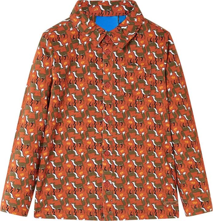 Immagine prodotto VidaXL Camicia da bambino marrone ruggine 140,Materiale: 100 % cotone,Colore (140)