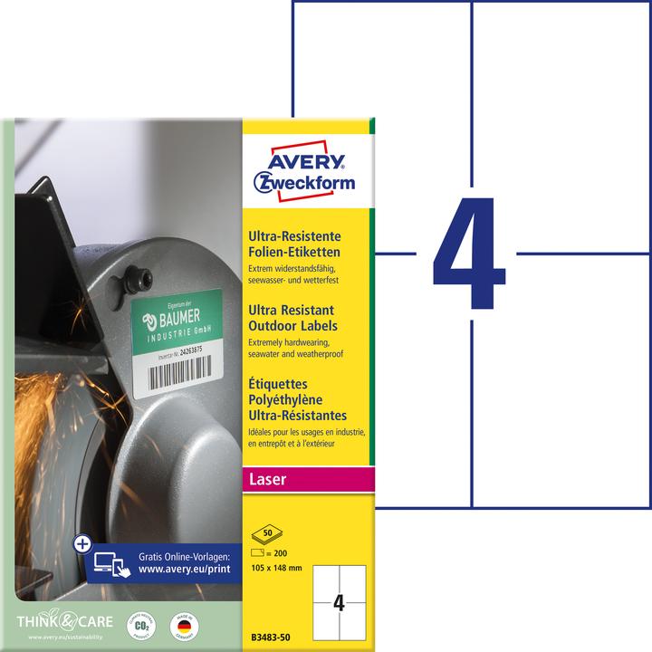 Productafbeelding Avery Ultrabestendige folie-etiketten