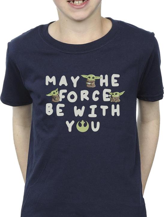 Produktbild Star Wars The Mandalorian Grogu May The Force Be With You TShirt Jungen (152, 158)