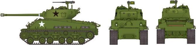 Produktbild Tamiya U.S. Medium Tank M4A3E8 Sherman Easy Eight
