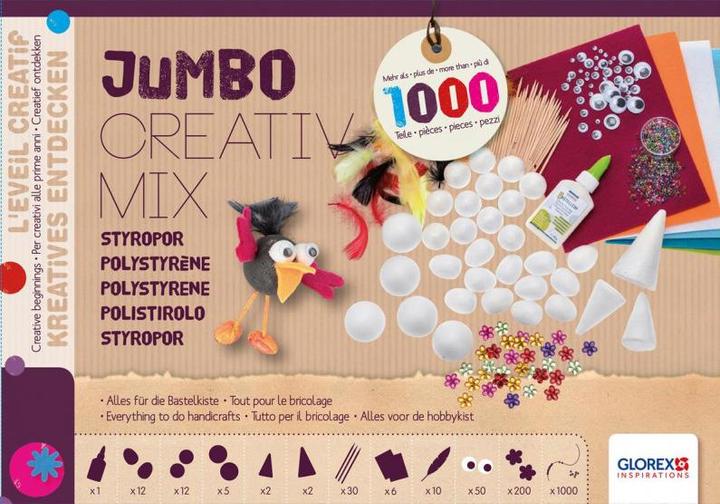 Produktbild Glorex Jumbo Creativ-Mix Styropor ca. 1'100 Teile