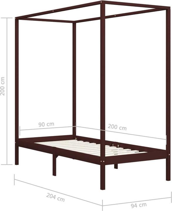 Produktbild vidaXL Bettgestell (90 x 200 cm)