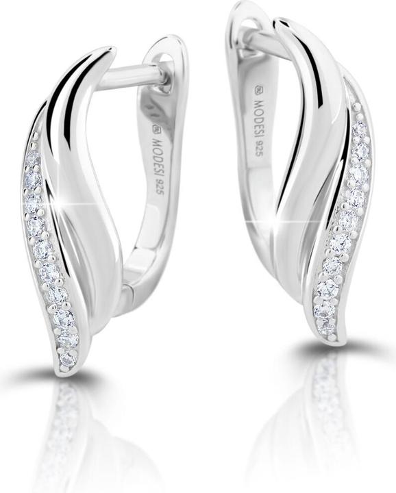Modesi Unmistakable silver earrings with zircons M23080 (Silber)