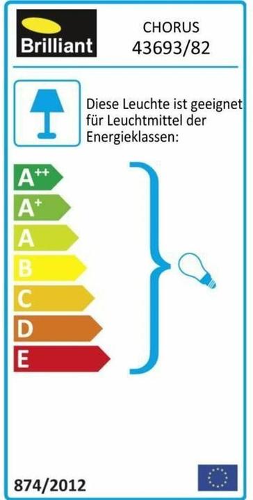 Energie-Label Brilliant Chorus (E27, IP44)