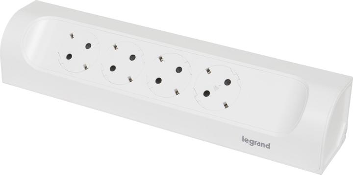 Actual product image Legrand Corner socket strip 4x socket, without cable Ultra white 694503 (4x, CEE 7/3)