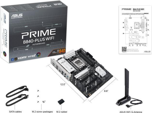 Produktbild ASUS PRIME B840-PLUS WIFI (AM5, AMD B840, ATX)