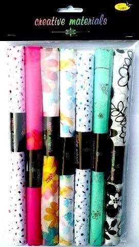 Actual product image Happy Color Satin-Seidenpapier mit Aufdruck 25x37cm 7 Stk (7x)