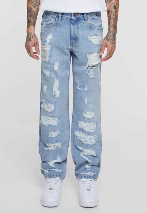 Produktbild Urban Classics Heavy Ounce Straight Fit Heavy Destroyed Jeans - 167177 (38)