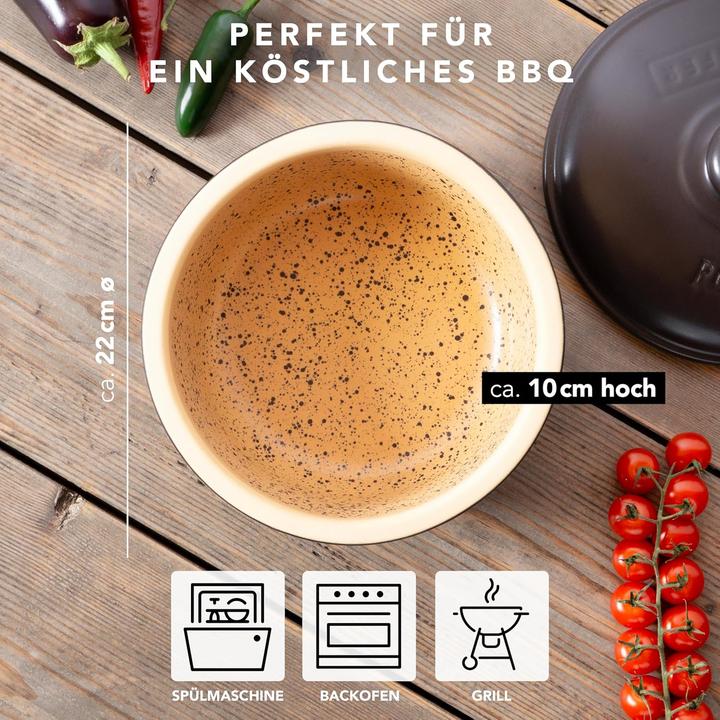 Actual product image Römertopf MEDI casserole with lid (23.20 cm, Roman pot, Ceramic)