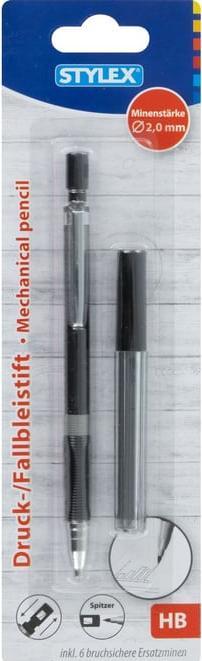 Stylex Druckbleistift 2,0mm inkl. 6 Ersatzminen (2 mm, HB, 1x)