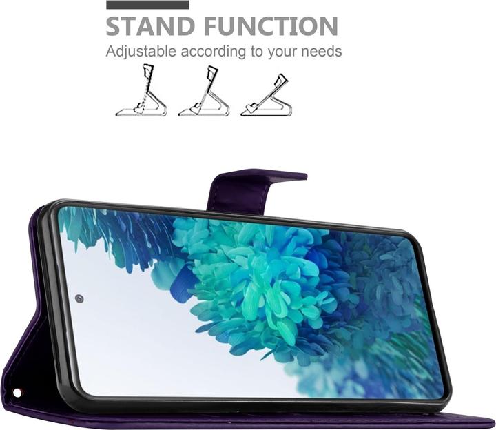 Actual product image Cadorabo Flower Book Case for Samsung Galaxy S20 FE (Samsung Galaxy S20 FE)