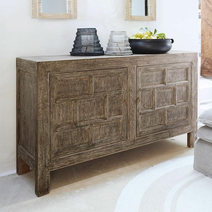 Image du produit Loberon Kommode Tarikah antikgrau (160 x 44 x 90 cm)