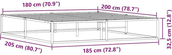 Actual product image VidaXL Bedstead (180 x 200 cm)