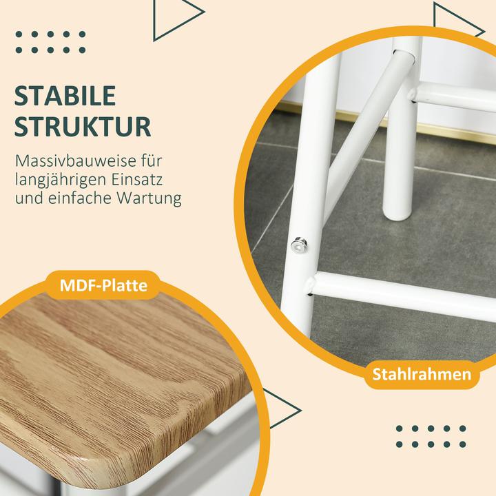Image du produit Homcom Ensemble de tables de bar (80 x 50 x 90 cm)