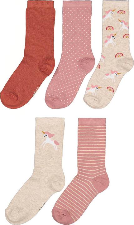 Actual product image La Redoute Collections 5-pack of socks with unicorn motifs (5-pack, 27, 30)