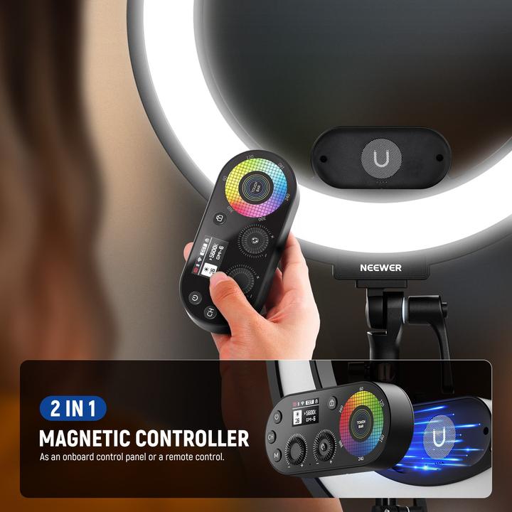 Actual product image Neewer RL45C RGB Edge Lit Soft Ring Light (Ring light)