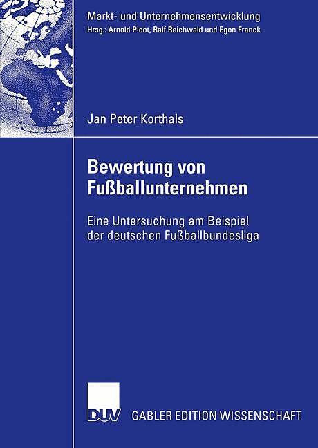 Produktbild Bewertung von Fussballunternehmen (Deutsch, 2005)