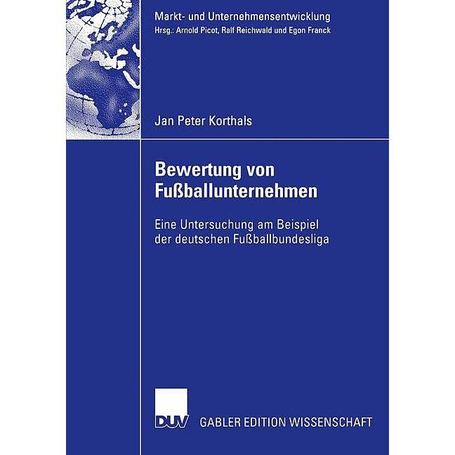 Bewertung von Fussballunternehmen, Fachbücher von J.P.