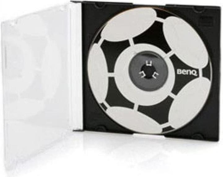 Productafbeelding MediaRange Blanco CD etui, smal, voor 1 disc zwarte lade