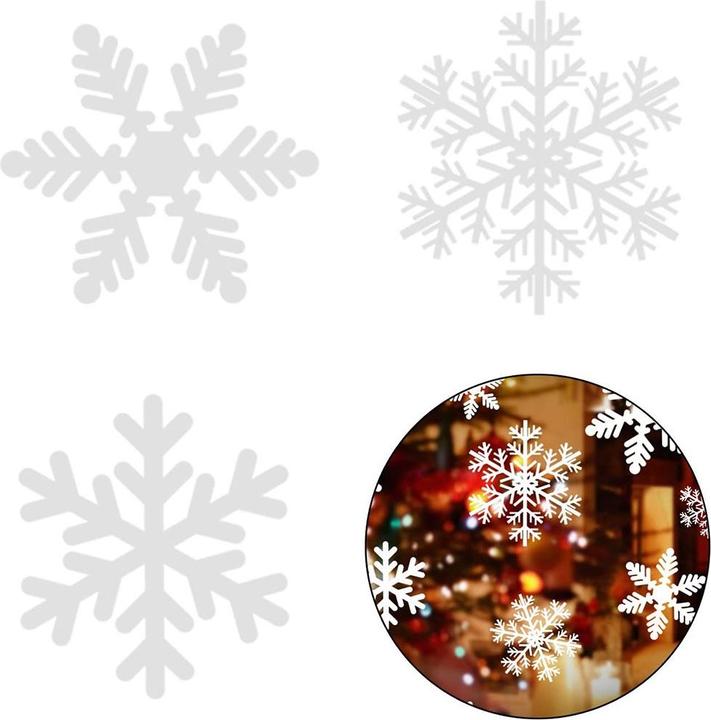 Esmée Flocons de neige autocollants de fenêtre Décoration de Noël