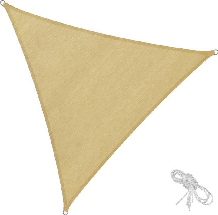 Actual product image tectake Sun sail triangular (4 x 4 x 4 m)