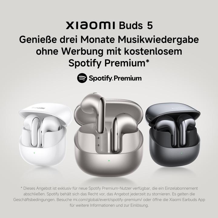 Produktbild Xiaomi Buds 5 (ANC, 6.50 h, Kabellos)