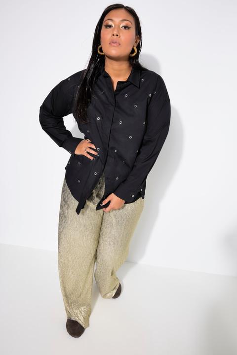 Produktbild Studio Untold Hemdbluse, Oversize Shape, Metallic-Ösen (60)