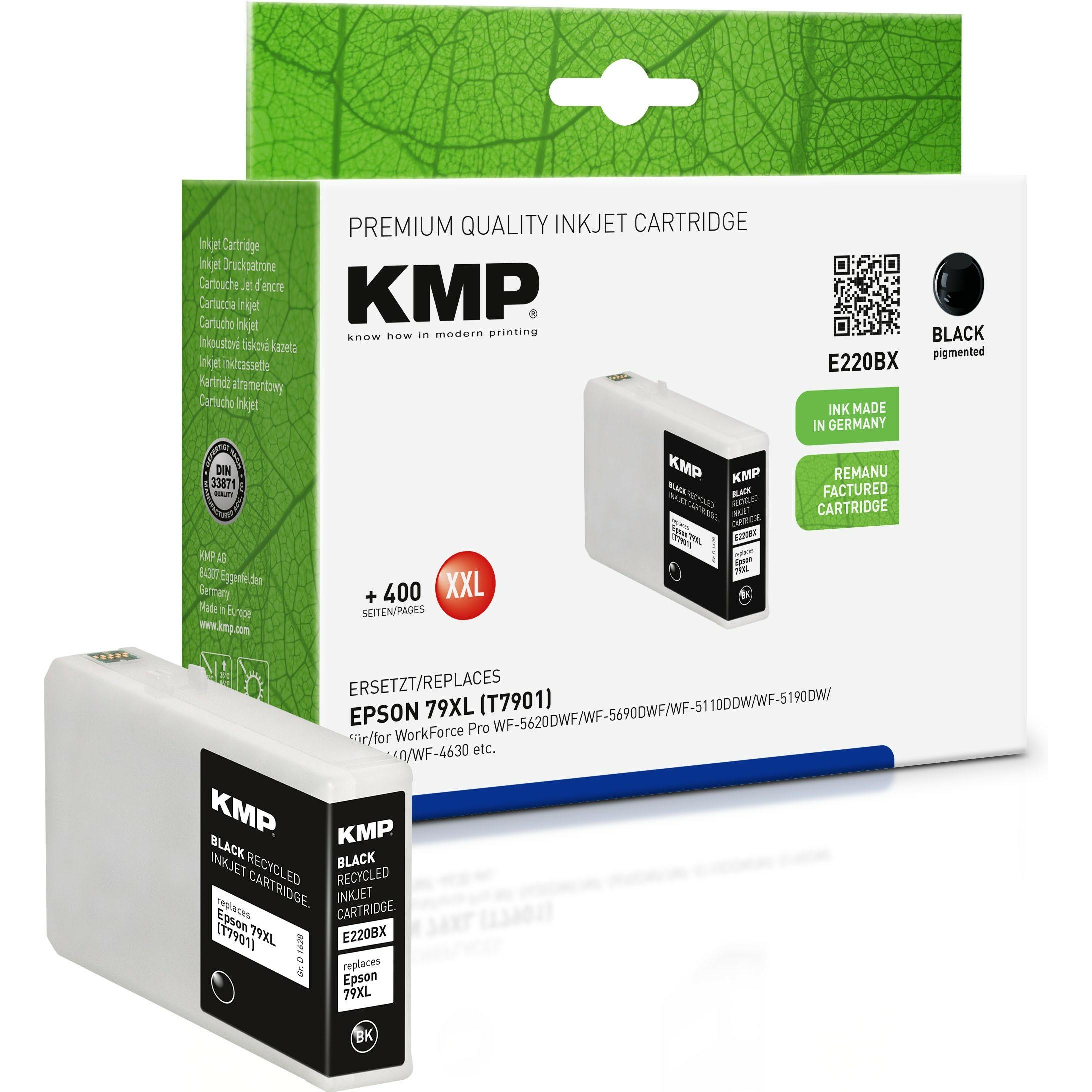 KMP, Druckerpatrone, Tinte ersetzt 79XL (T7901) (BK)