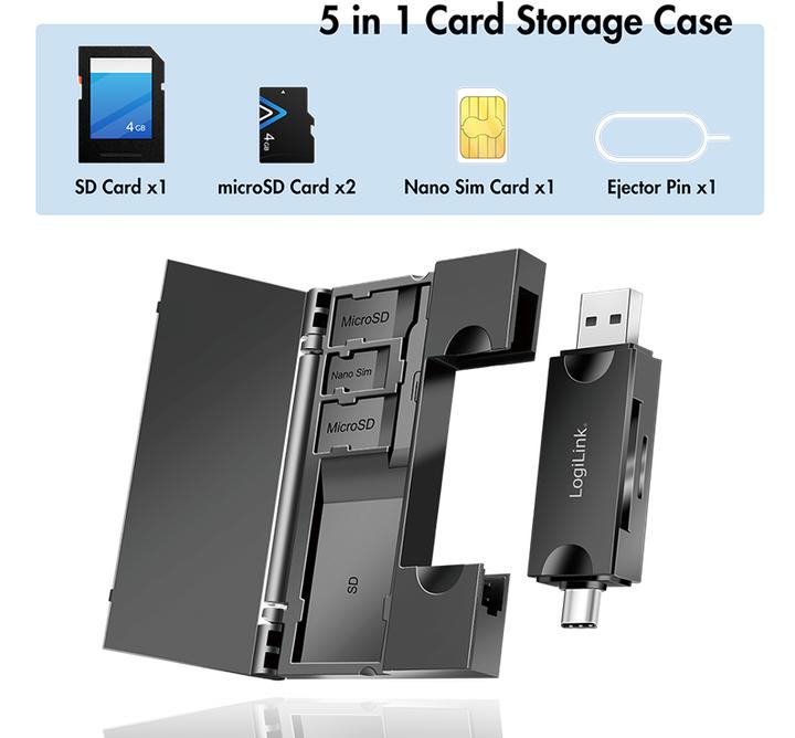 Produktbild LogiLink CR0049 (USB-C 3.2 Gen 1)
