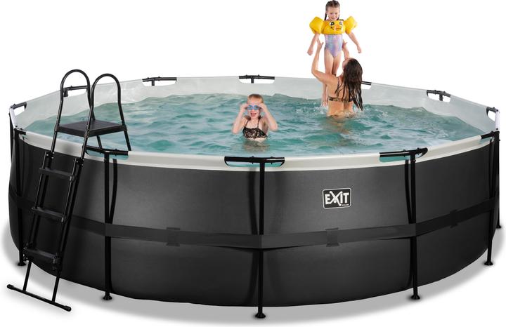 Produktbild Exit Rahmen-Pool rund 488x122 cm mit Kartuschen-Filterpumpe (488 x 122 cm)