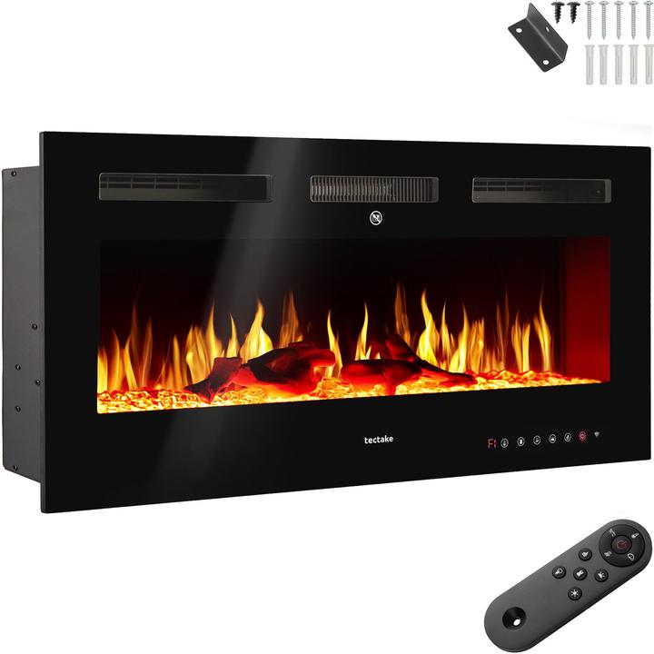 Image du produit tectake Elektro-Wandkamin Luci, 2 Heizstufen, Flammeneffekt