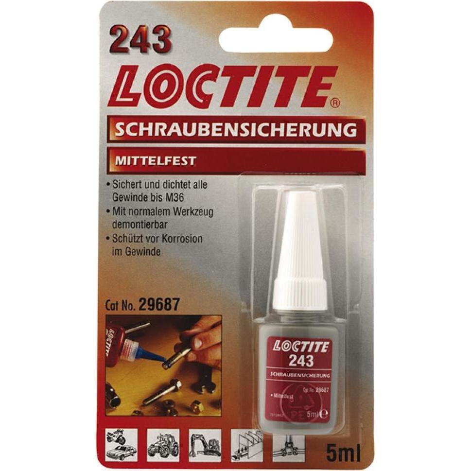 Loctite, Klebstoff, Schraubensicherung 243 (20 g, 5 ml)
