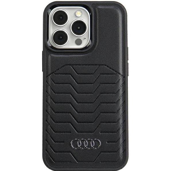 Audi Synthetic Leather MagSafe iPhone 13 Pro Max 6.7" czarny/black hardcase AU-TPUPCMIP13PM-GT/D3-BK (Apple iPhone 13 Pr...