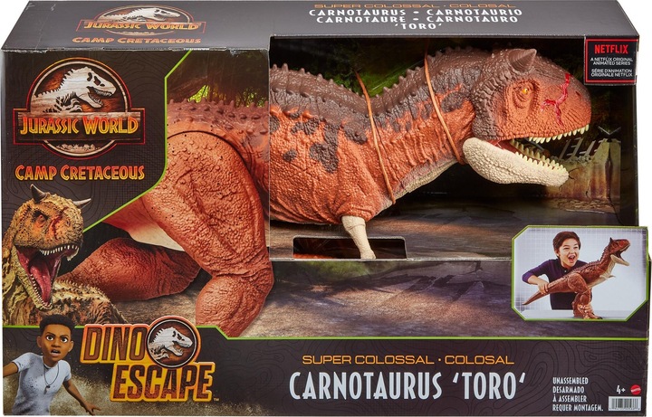 Actual product image Jurassic World Giant Dinosaur Carnotaurus Toro
