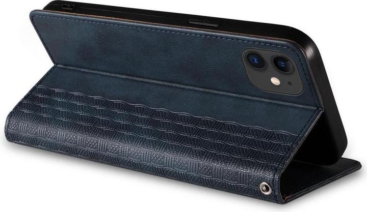 Actual product image Hurtel Magnet Strap Case for iPhone 12 Pouch Wallet + Mini Lanyard Pendant Blue (Apple iPhone 12)