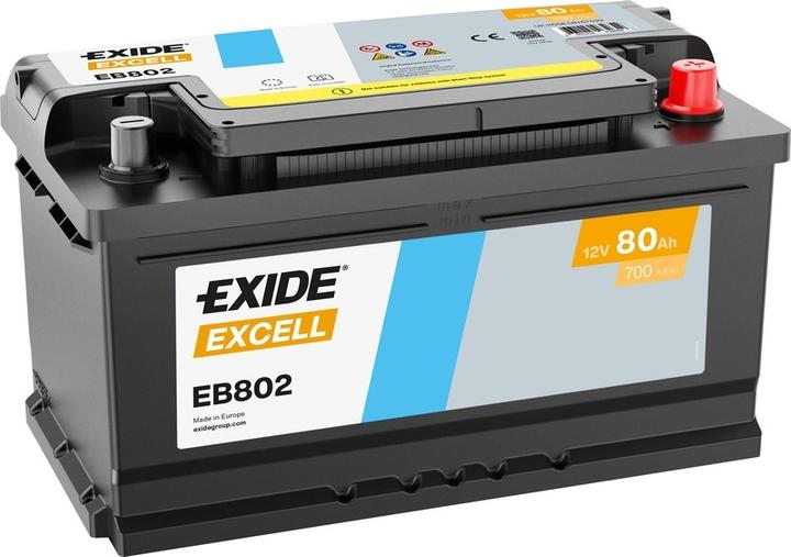 Actual product image Exide Excell (12 V, 80 Ah, 700 A)