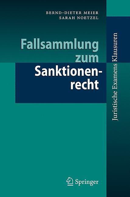 Produktbild Fallsammlung zum Sanktionenrecht (Deutsch, B. Meier, 2009)