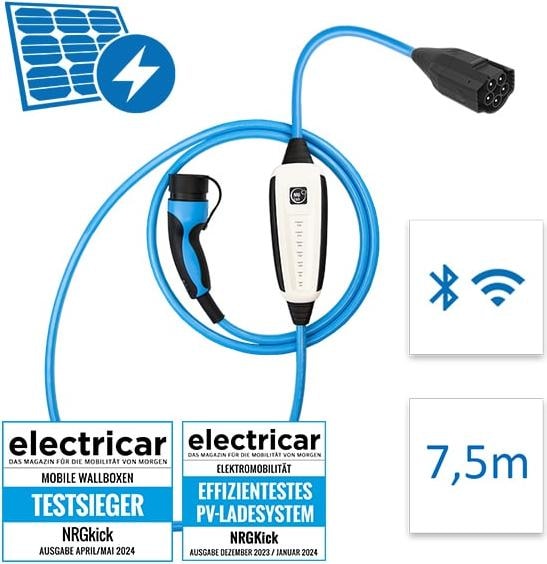Image du produit NRGkick 32A Pure pour les utilisateurs de PV (Type 2, 22 kW, 32 A, CEE 32, CEE 16)