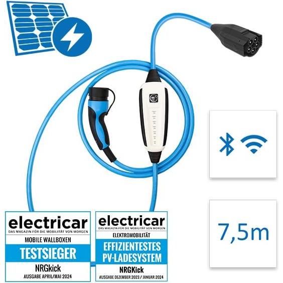 Thumbnail - NRGkick, Elektroauto Ladestation, 32A Pure für PV-Nutzer (Typ 2, 22 kW, 32 A, CEE 32, CEE 16)