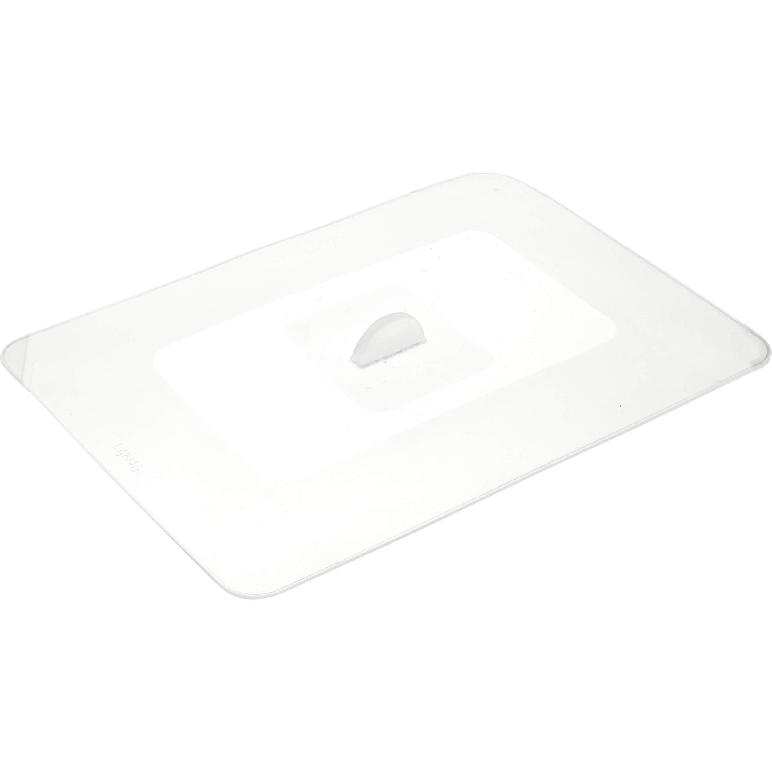 Lékué Coperchio in Silicone Rettangolare Bianco 35x25 cm - Accessori per Pentole