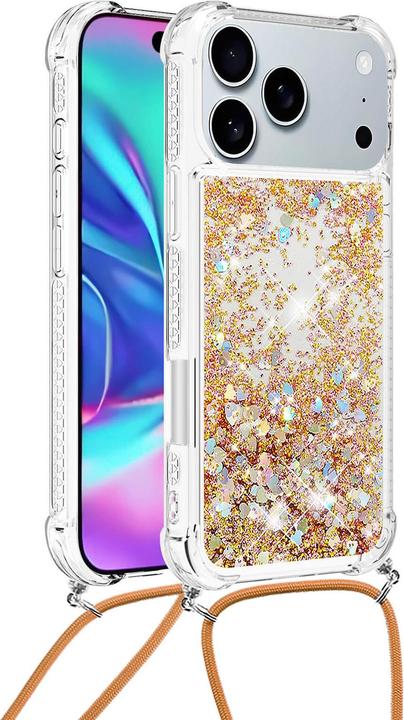 Immagine prodotto Cover-Discount iPhone 17 Pro - Glitzer Hülle mit Kordel (Apple iPhone 17 Pro)