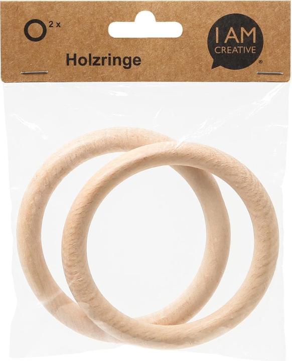 Actual product image I Am Creative Wooden ring set