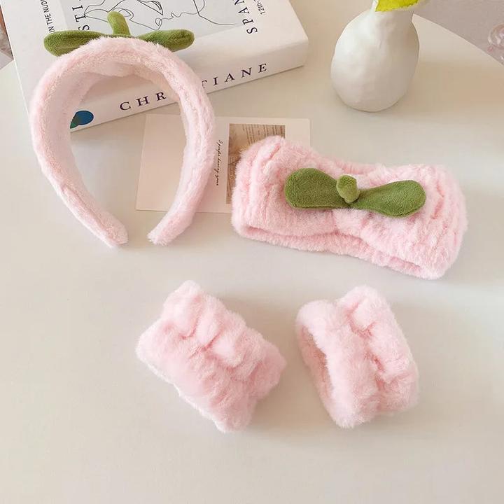 Immagine prodotto Activity Board 4 STÜCK Gesichtswäsche Make-up Stirnband mit Schleife Haarband Hautpflege elastisches Stirnband